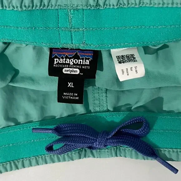 Patagonia Baggies In Fresh Teal Lightweight Water Repellent Relaxed Fit Size XL - Picture 8 of 8